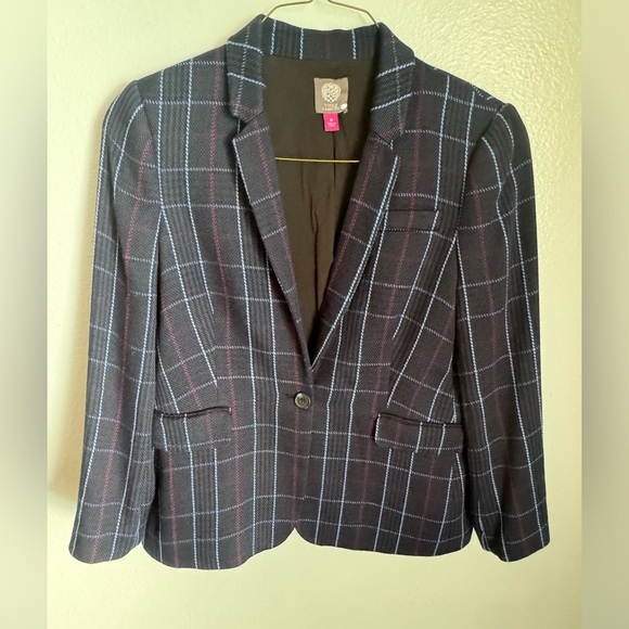 Vince Camuto Jackets & Blazers - Vince Camuto Blue Plaid Blazer – Size 10